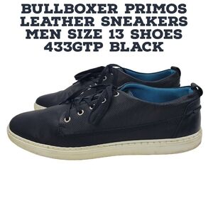 Bullboxer PRIMOS Leather Sneakers Men Size 13 Shoes 433GTP Black